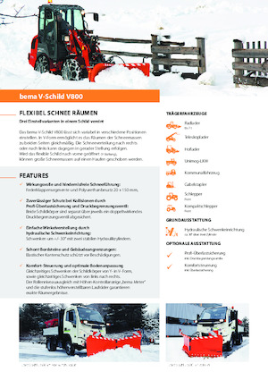 Wedge Snowploughs Bema V 800/2350