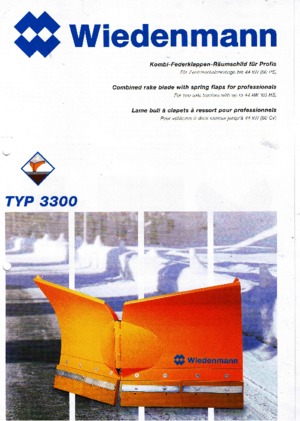 Kama snowploughs Wiedenmann 3300