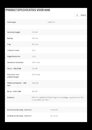Wheel Dozer Caterpillar 834K
