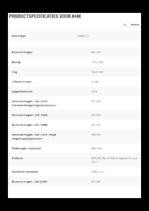 Wheel Dozer Caterpillar 844K