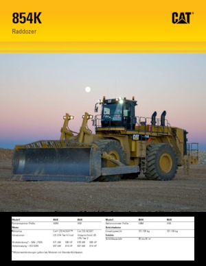 Tekerlekli dozer Caterpillar 854K