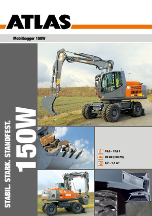 Wheel Excavators Atlas 150 W