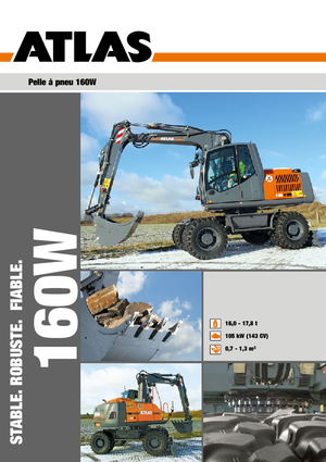 Tekerlekli ekskavatörler Atlas 160 W