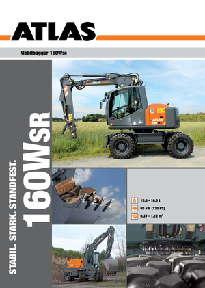 Wheel Excavators Atlas 160 W-SR