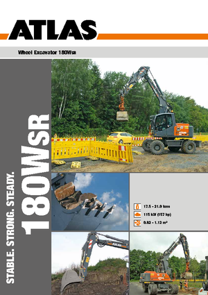 Tekerlekli ekskavatörler Atlas 180 W-SR