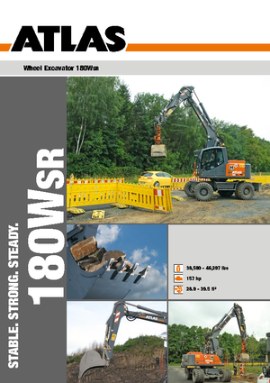 Tekerlekli ekskavatörler Atlas 180 W-SR