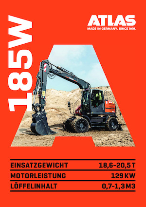 Wheel Excavators Atlas 185 W