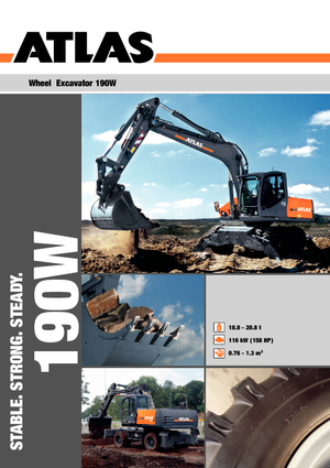 Wheel Excavators Atlas 190 W