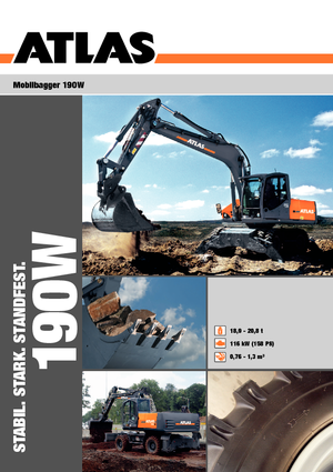 Wheel Excavators Atlas 190 W