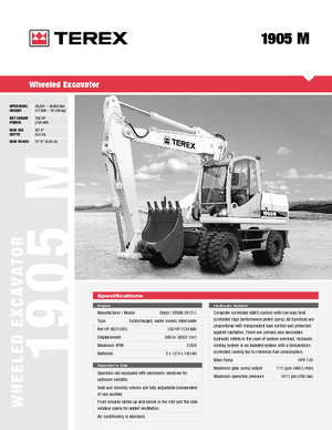 Wheel Excavators Atlas 1905 M - Ind.
