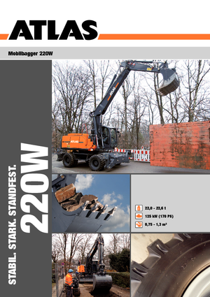 Wheel Excavators Atlas 220 W