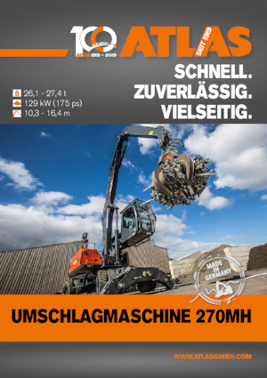 Wheel Excavators Atlas 270 MH