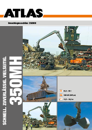 Tekerlekli ekskavatörler Atlas 350 MH