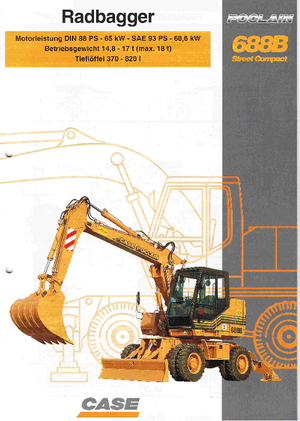 Wheel Excavators Case Poclain 688 B P2AL