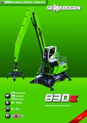 Malzeme İşleyiciler Sennebogen 830M E 
