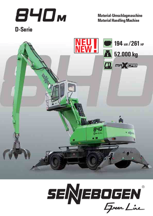 Tekerlekli ekskavatörler Sennebogen 840 M