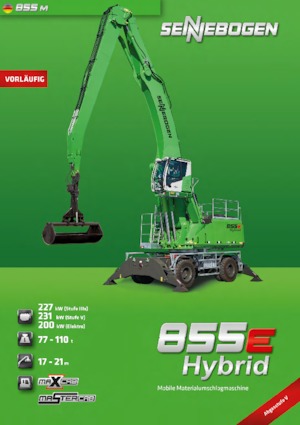 Malzeme İşleyiciler Sennebogen 855M E Hybrid  