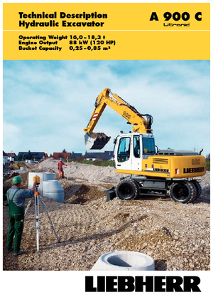 Tekerlekli ekskavatörler Liebherr A 900 C Litronic