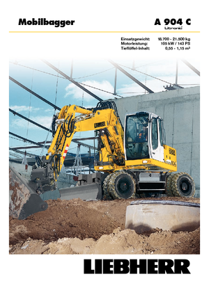 Wheel Excavators Liebherr A 904 C Litronic