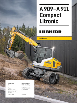 Tekerlekli ekskavatörler Liebherr A 911 Compact Litronic 