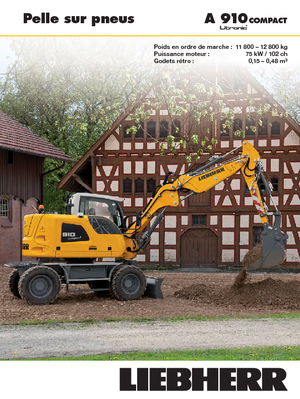 Wheel Excavators Liebherr A 910 Compact Litronic