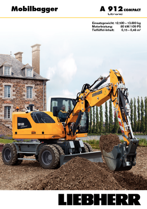 Wheel Excavators Liebherr A 912 Compact Litronic