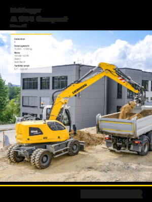 Tekerlekli ekskavatörler Liebherr A 914 Compact Litronic G6.0