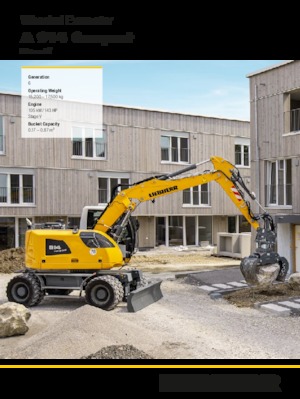 Tekerlekli ekskavatörler Liebherr A 914 Compact Litronic G6.0