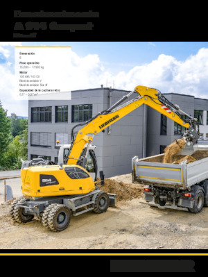 Tekerlekli ekskavatörler Liebherr A 914 Compact Litronic G6.0