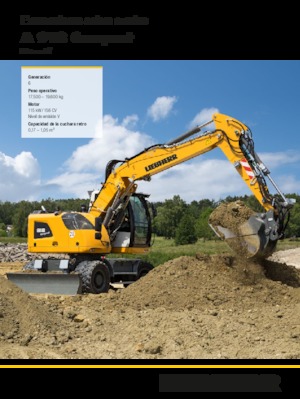 Wheel Excavators Liebherr A 918 Compact Litronic