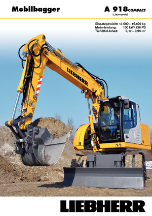 Wheel Excavators Liebherr A 918 Compact Litronic