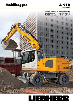 Wheel Excavators Liebherr A 918 Litronic