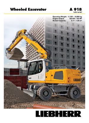 Wheel Excavators Liebherr A 918 Litronic
