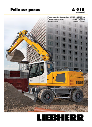 Tekerlekli ekskavatörler Liebherr A 918 Litronic