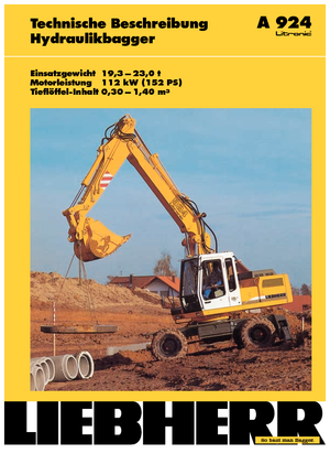 Wheel Excavators Liebherr A 924 Litronic