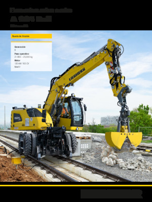 Tekerlekli ekskavatörler Liebherr A 924 Rail Litronic G6.0