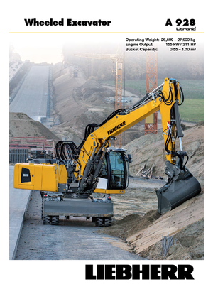 Wheel Excavators Liebherr A 928 Litronic