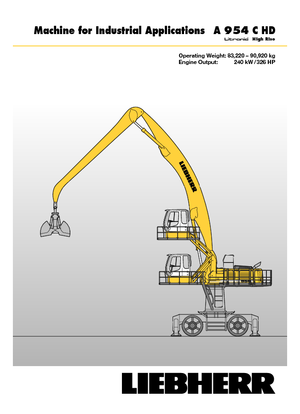 Wheel Excavators Liebherr A 954 C HD Litronic High Rise