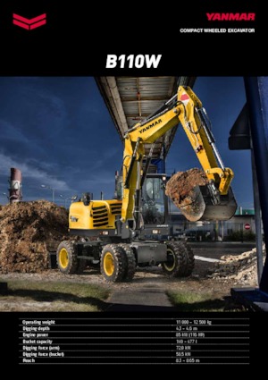 Wheel Excavators Yanmar B 110 PB