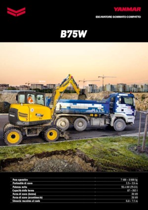 Tekerlekli ekskavatörler Yanmar B 75 Circular