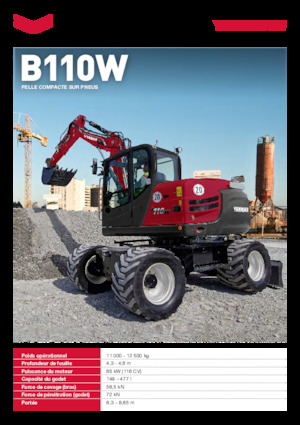 Wheel Excavators Yanmar B110W