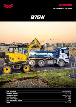 Wheel Excavators Yanmar B75W
