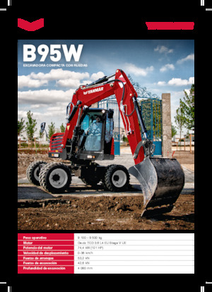 Wheel Excavators Yanmar B95W TPA 