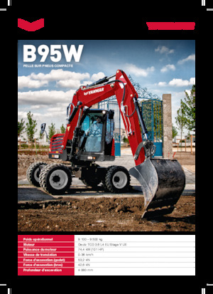 Wheel Excavators Yanmar B95W Zirkular 