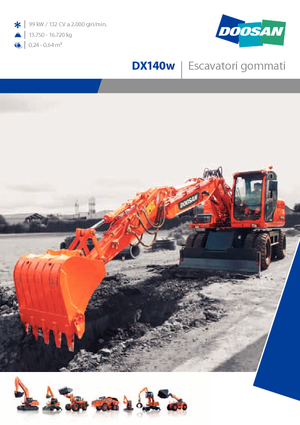 Wheel Excavators Doosan DX 140 W