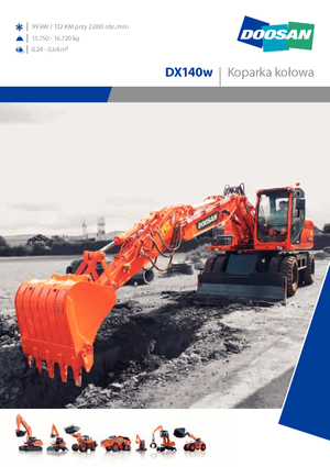 Wheel Excavators Doosan DX 140 W