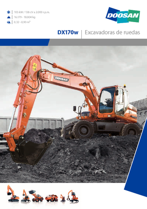 Tekerlekli ekskavatörler Doosan DX170W