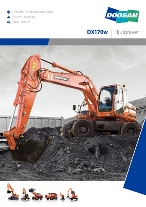 Tekerlekli ekskavatörler Doosan DX170W