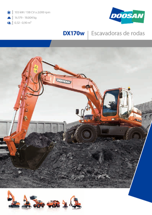 Tekerlekli ekskavatörler Doosan DX170W