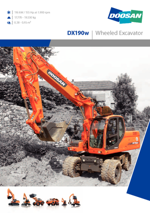 Wheel Excavators Doosan DX 190 W